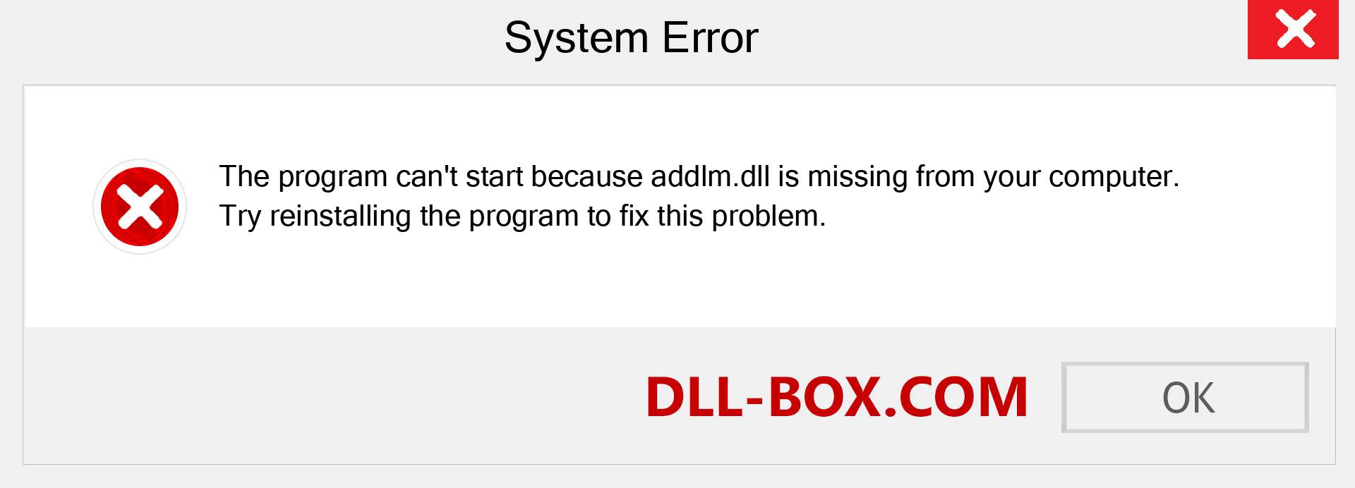  addlm.dll file is missing?. Download for Windows 7, 8, 10 - Fix  addlm dll Missing Error on Windows, photos, images